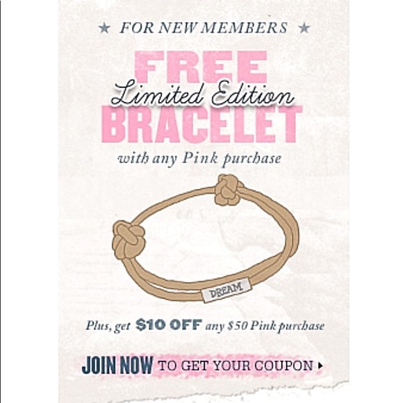 V.S. Pink “DREAM” w/o packaging bracelet - Picture 5 of 5